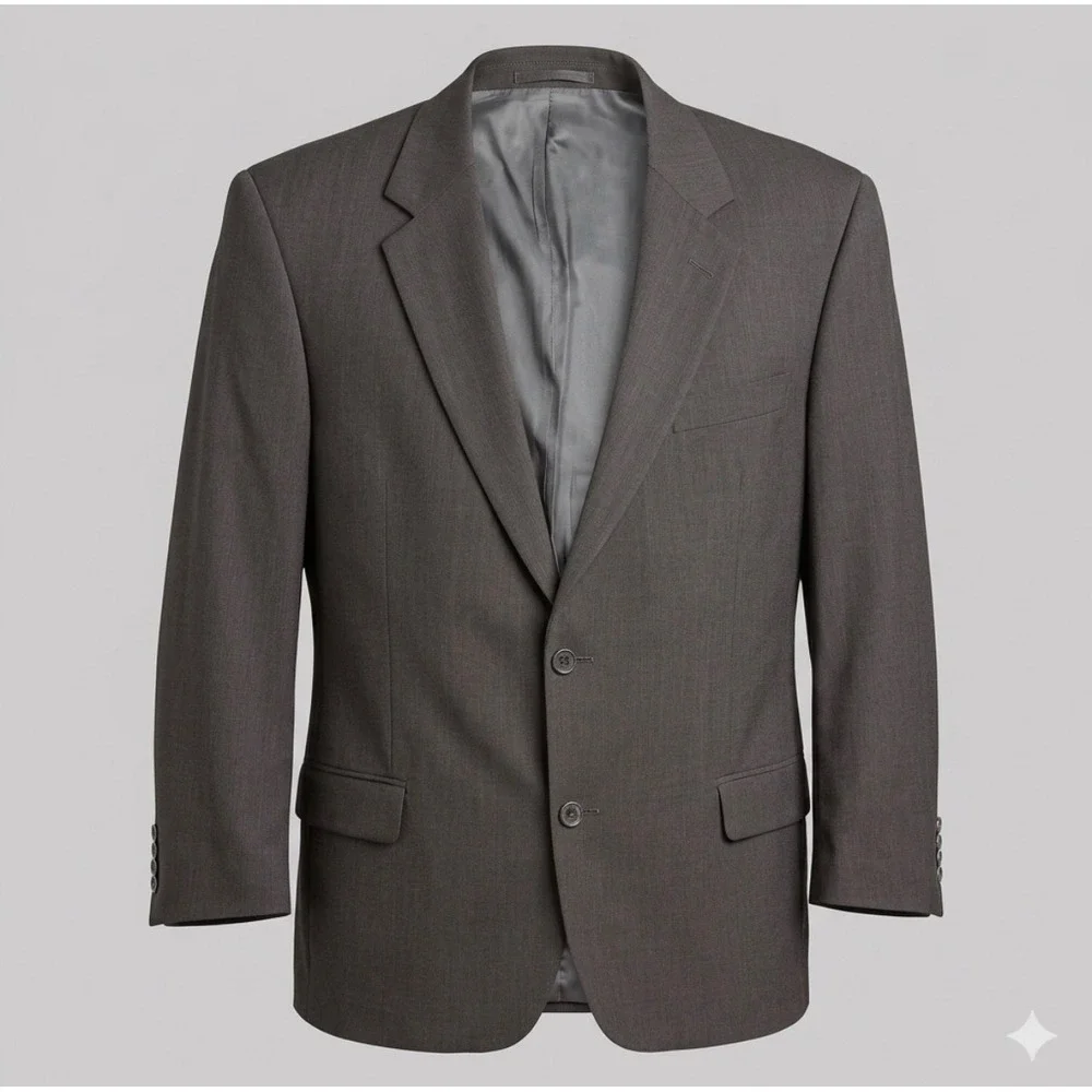 Hugo Boss Blazer Mens 42R Gray Galilei Sigma 100% Virgin Wool Sport Coat